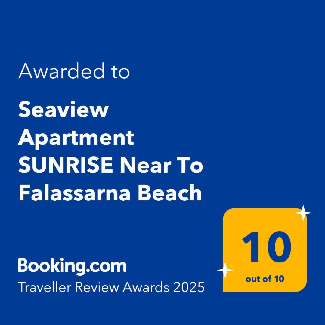 Seaview Apartment SUNRISE Near To Falassarna Beach Kolimvarion Exteriör bild